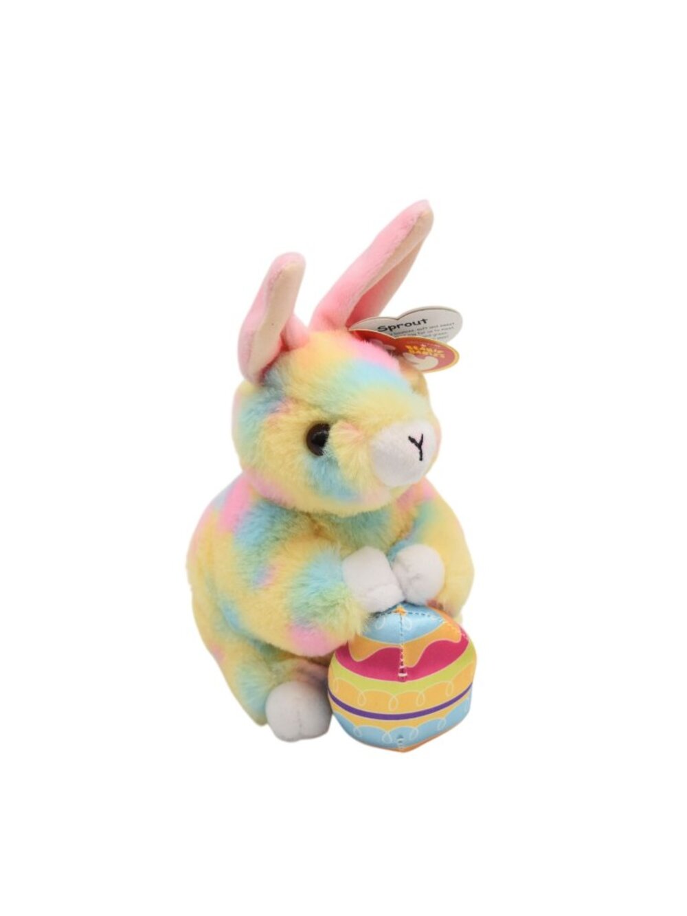 Ty Beanie Babies Sprout Plush Bunny With Easter Egg Multicolor